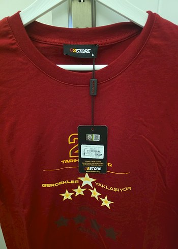 Bordo Baskılı Erkek Kısa Kollu Tişört - Görsel 2
