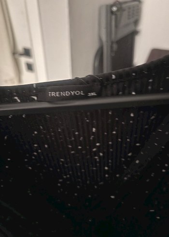 Siyah Simli Uzun Kollu V Yaka Elbise - Görsel 2