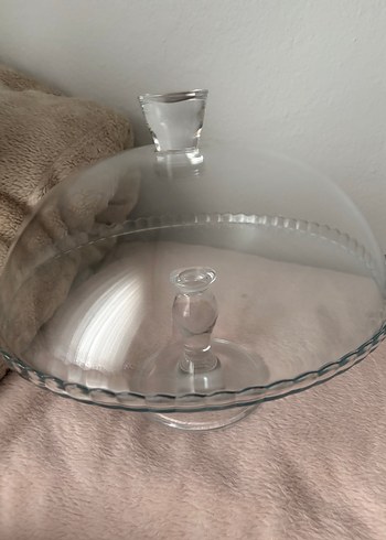 Paşabahçe Ayaklı Cam Servis Tabağı - Görsel 3