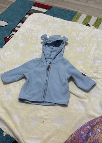 Kapüşonlu Erkek Çocuk Mavi Mont