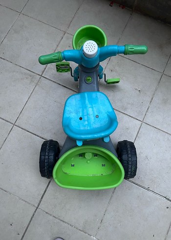 Beden Renkli Yeşil Çocuk Üç Tekerlekli Bisiklet