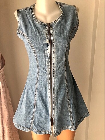 Elbise Kot Jean Denim +ikili takım + mont