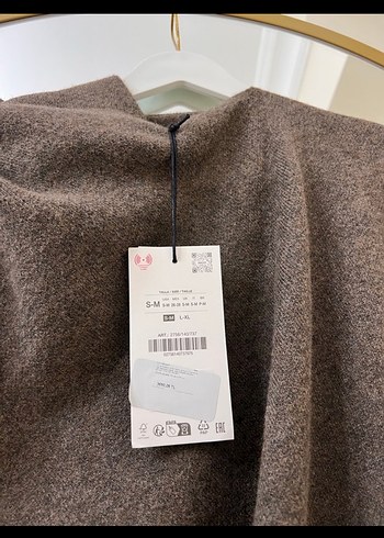 Zara  Kadın Kaban pelerin - Görsel 2