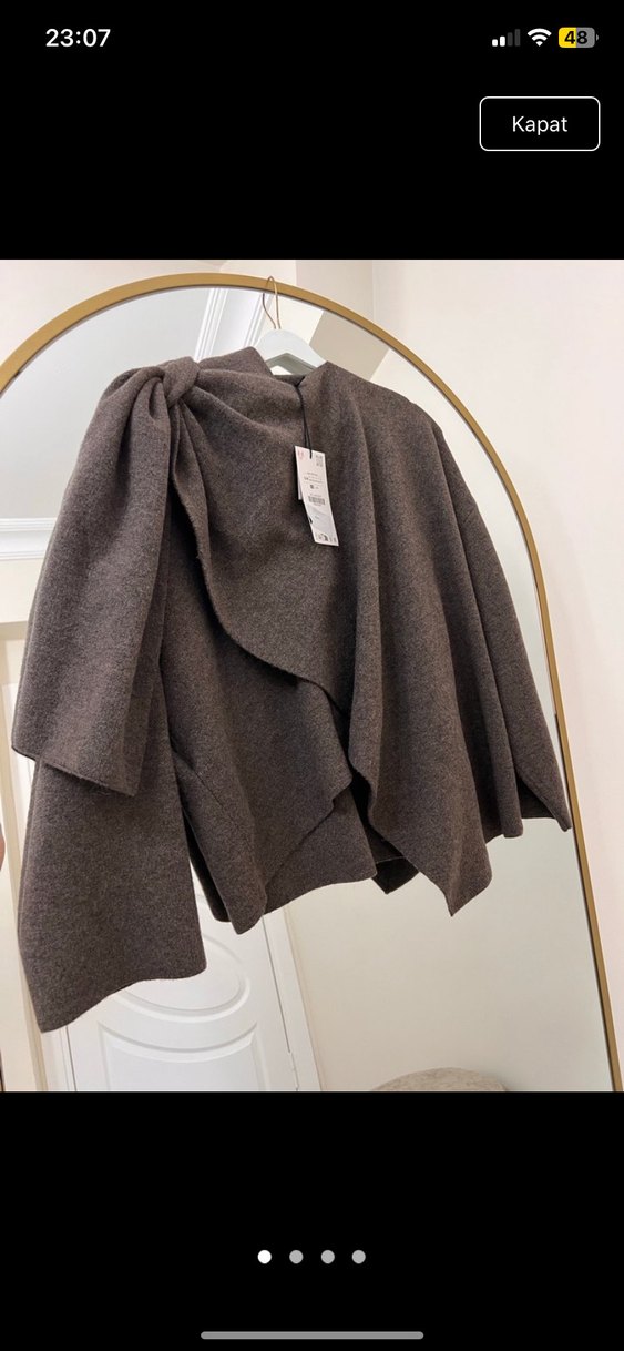 Zara  Kadın Kaban pelerin - Görsel 3