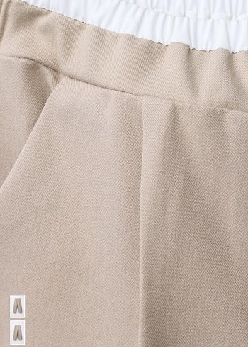 Zara Bej Regular Fit Keten Pantolon - Görsel 2