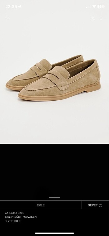 Zara babet loafer - Görsel 2