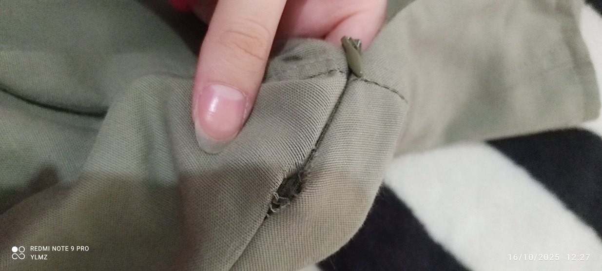 Önü Bağcıklı yeşil Mini Etek - Görsel 4