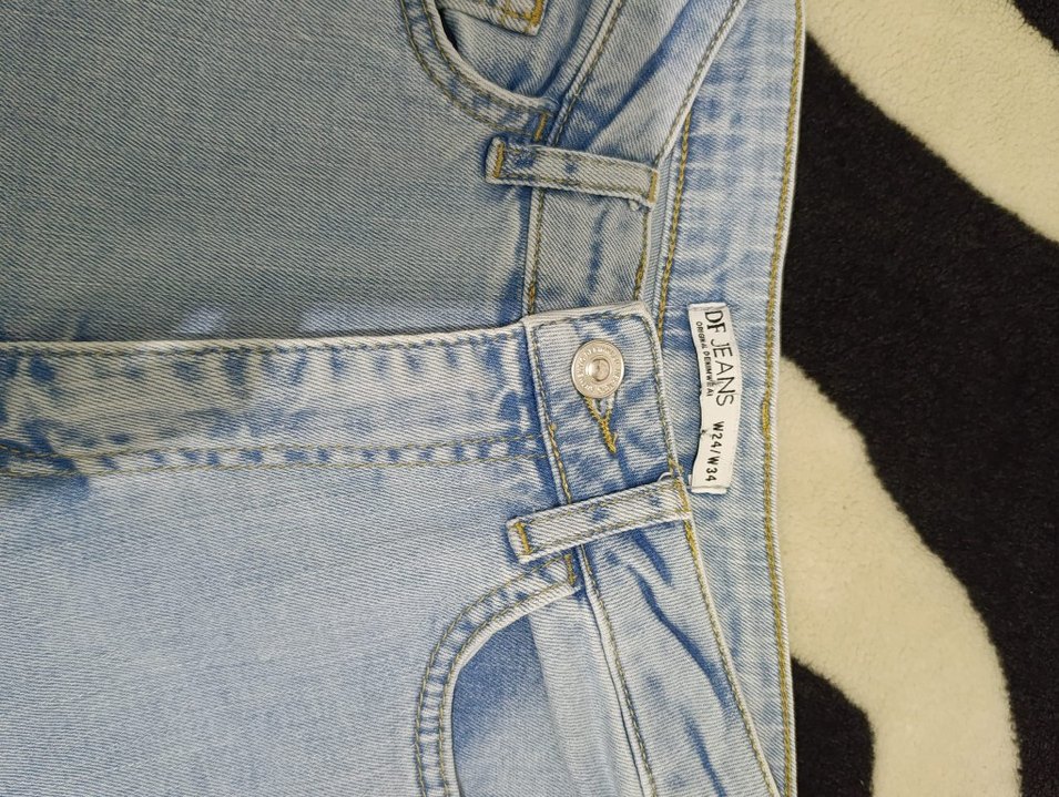 Mavi Pastel Renk Kadın Denim Pantolon - Görsel 2