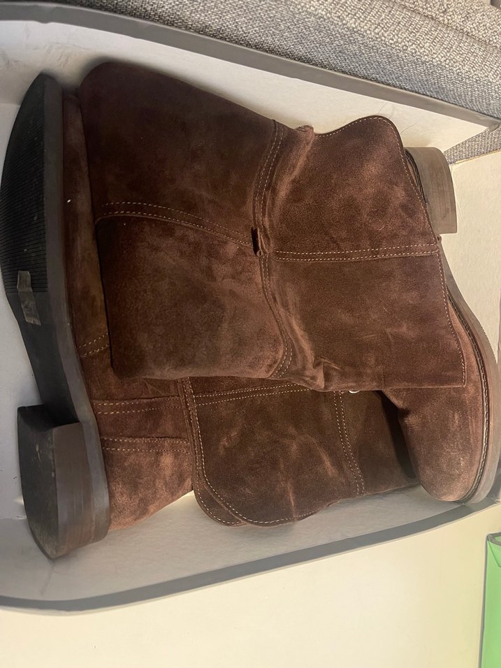 Hotiç Kahverengi Hakiki Süet Dizüstü Kadın Çizme - Görsel 5