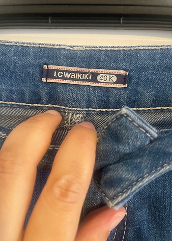 LİKRALI RAHAT ŞIK JEAN ETEK - Görsel 4