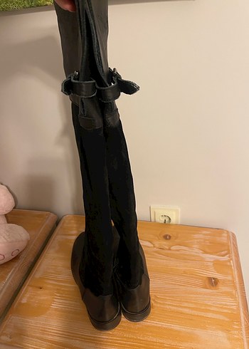 SEÇ KUNDURA 
HAKİKİ DERİ DİZ ÜSTÜ ÇİZME - Görsel 2