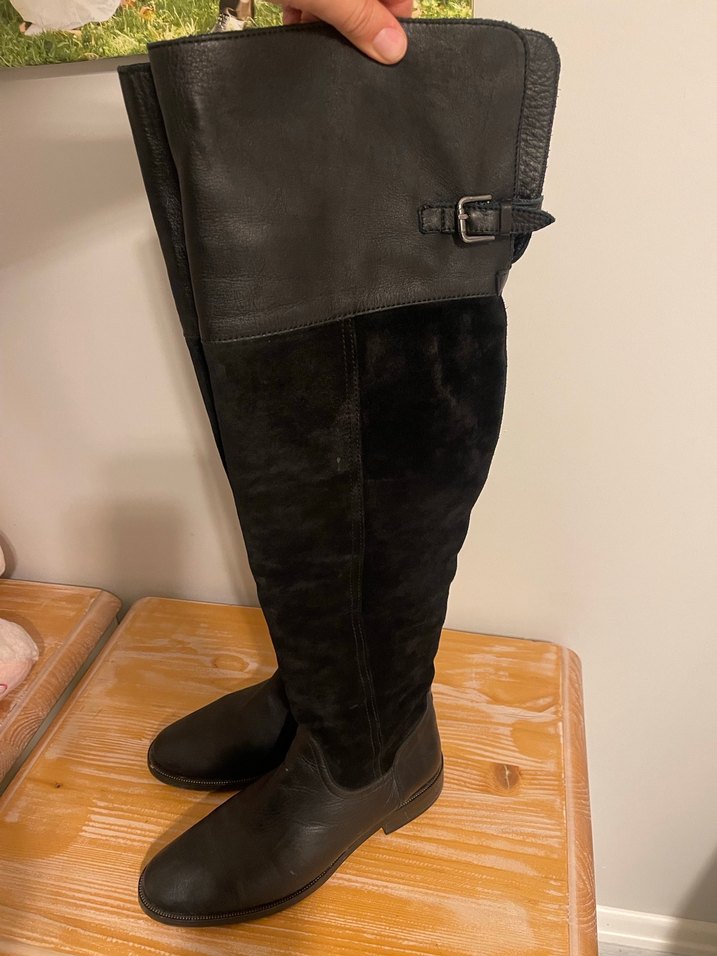 SEÇ KUNDURA 
HAKİKİ DERİ DİZ ÜSTÜ ÇİZME - Görsel 3