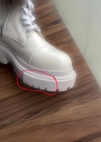 Bej Hakiki Deri Kadın Bot - Görsel 7