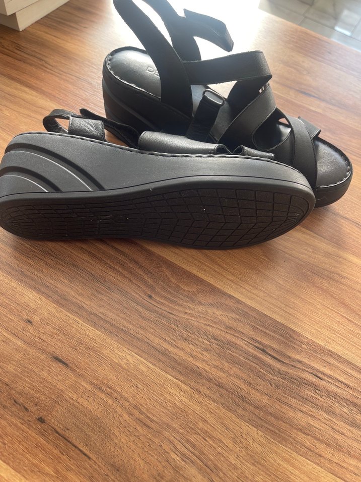 Derimod Siyah Dolgu Topuklu Kadın Sandalet - Görsel 3