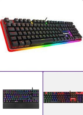 Gamebooster klavyeler 5 adet