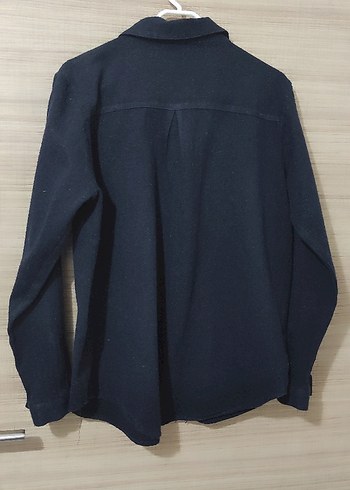 Diğer Kadın Lacivert Denim Uzun Kollu Taş İşlemeli Gömlek