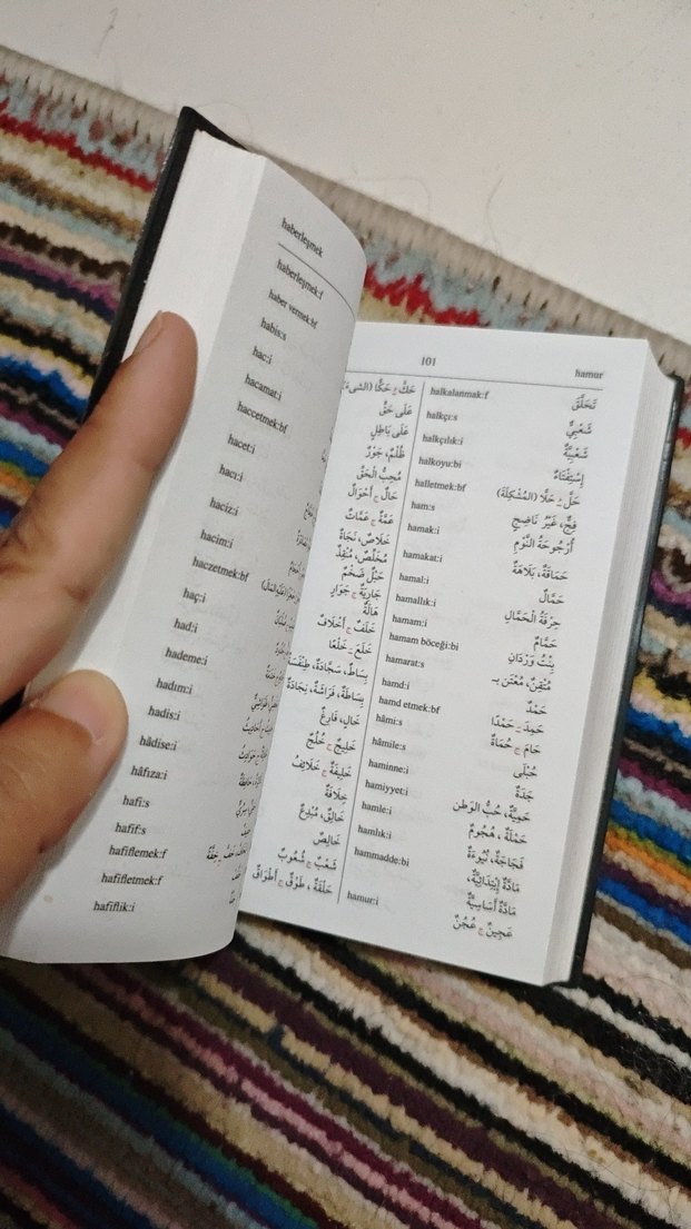 Türkçe-Arapça Cep Lügatı  Sözlük Prof. Dr. Erol Ayyıldız - Görsel 3
