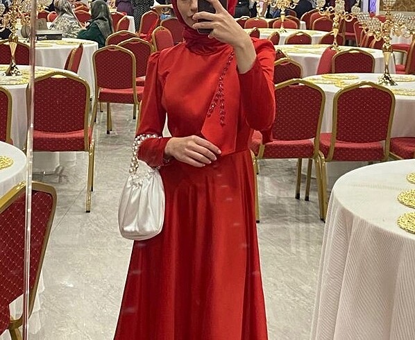 Diğer Saten Abiye elbise