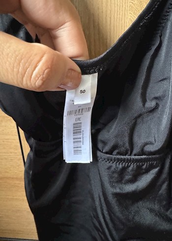 Siyah Drapeli Midi Kadın Mayo büyük beden - Görsel 3