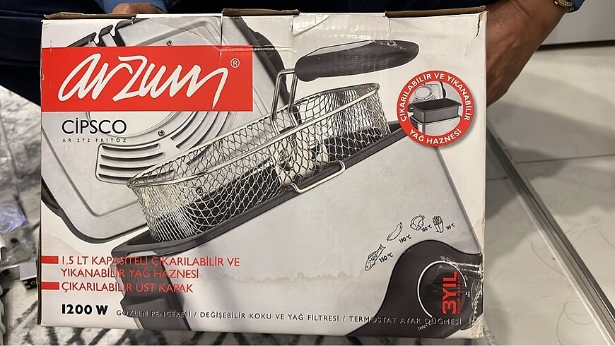 Arzum AR272 Cipsco Fritöz - Görsel 6