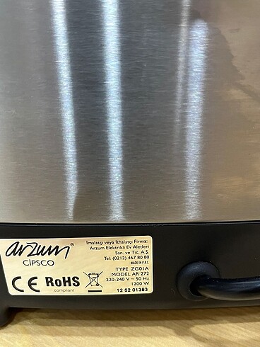 Arzum AR272 Cipsco Fritöz - Görsel 4