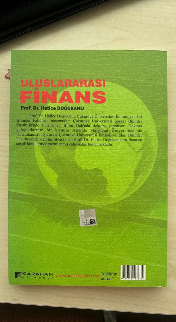 Uluslararası Finans Kitabı Prof. Dr. Hatice Doğukanlı - Görsel 2