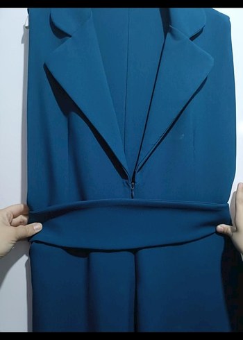 Kadın Uzun kemerli Tulum - Görsel 4