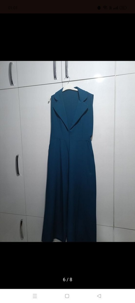 Kadın Uzun kemerli Tulum - Görsel 5