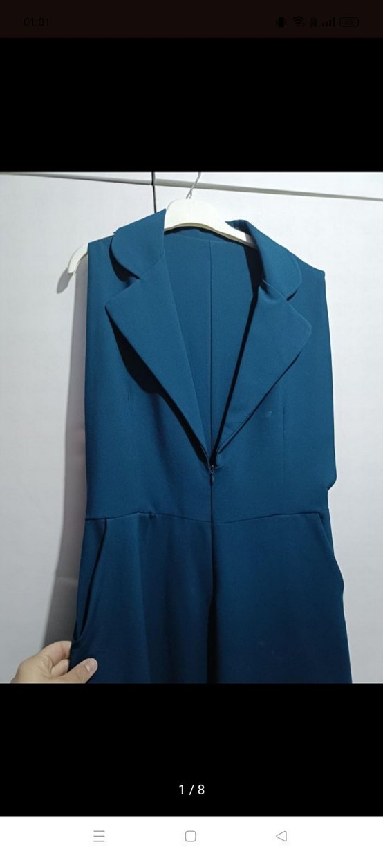 Kadın Uzun kemerli Tulum - Görsel 2