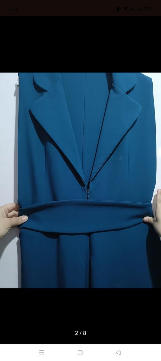 Kadın Uzun kemerli Tulum - Görsel 4