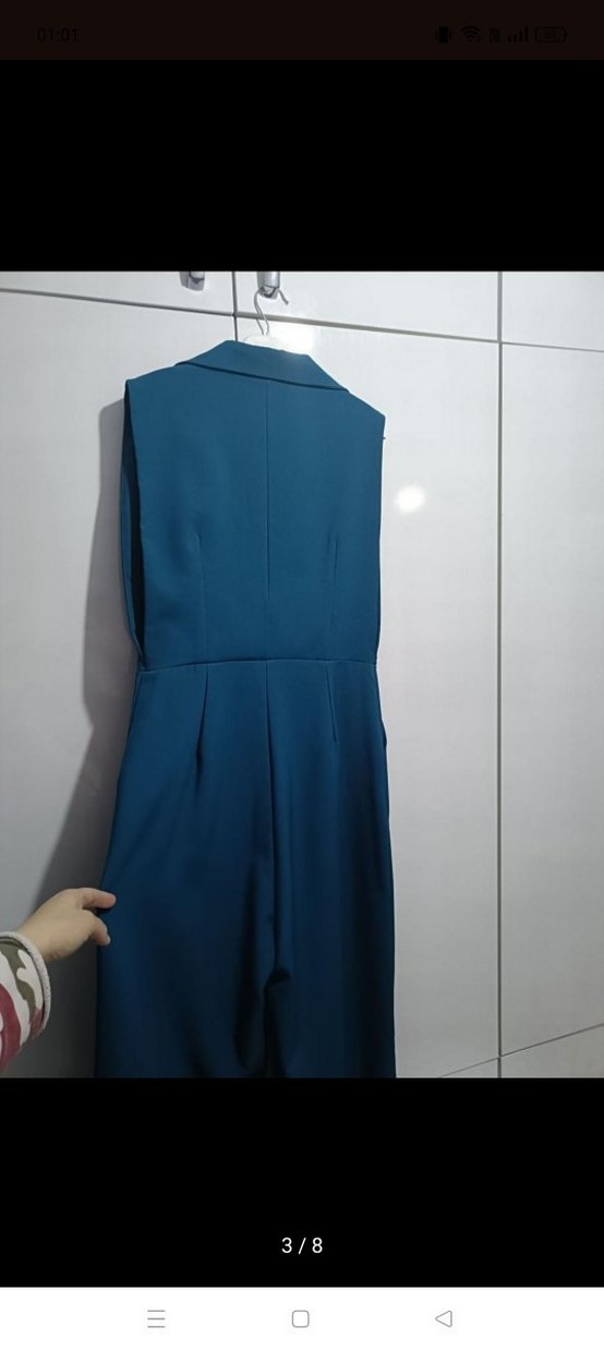 Kadın Uzun kemerli Tulum - Görsel 3