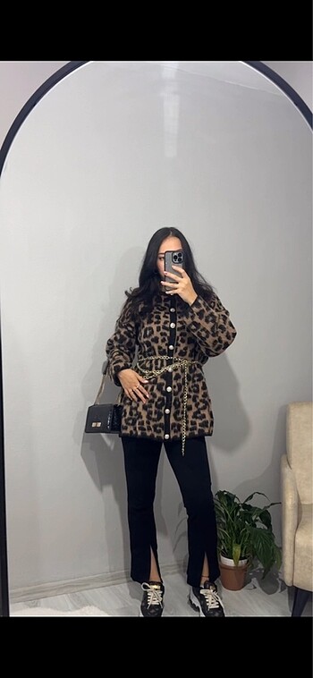 Marka muadili leopar kırçıllı kazak - Görsel 2