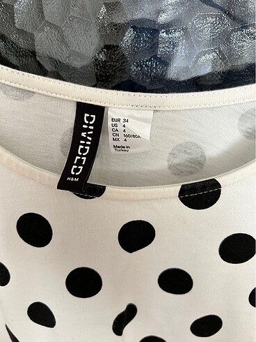 xs Beden H&M Puantiyeli Elbise