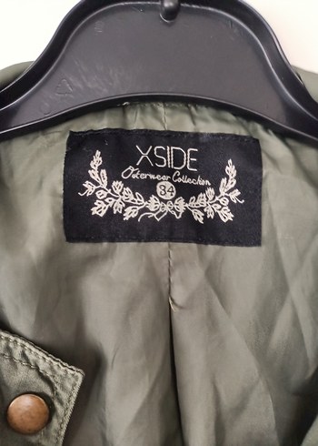 Düğmeli Midi Yeşil Kadın kaban - Görsel 12