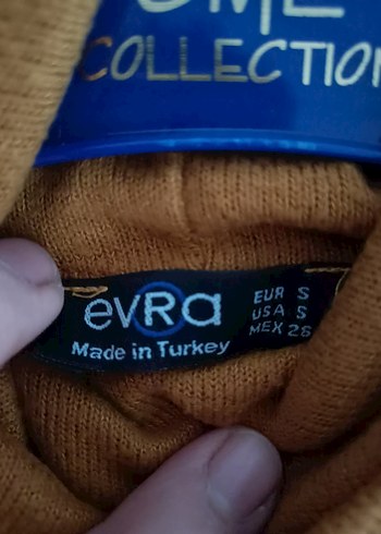 xs Beden camel Renk Kadın Bej Boğazlı İnce Yün Kazak