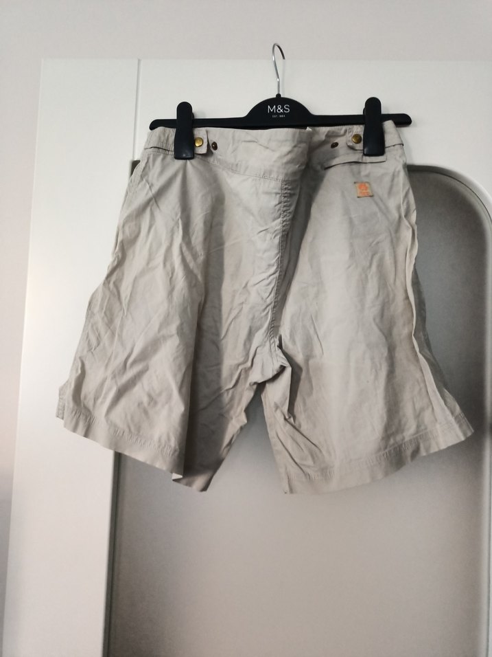 Bej Kemerli Erkek Keten Şort - Görsel 5