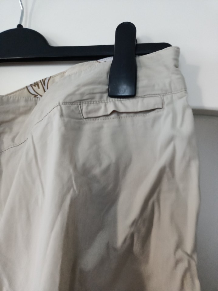 Bej Kemerli Erkek Keten Şort - Görsel 2