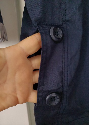 Düğmeli Denim Ceketi - Görsel 15