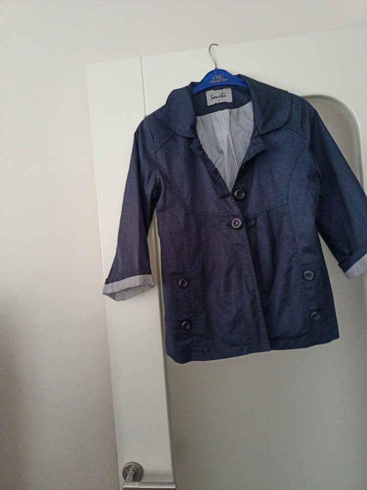 Düğmeli Denim Ceketi - Görsel 5