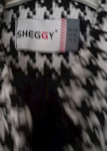 Düğmeli Siyah Beyaz Midi Kadın Ceket - Görsel 2