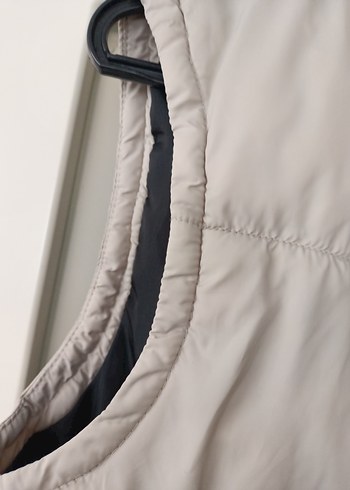 Gri Kapitone Fermuarlı Kadın Yelek - Görsel 10