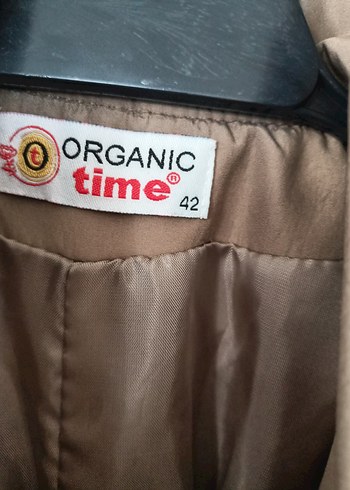 Bej Uzun Kadın Trençkot Kemerli - Görsel 7