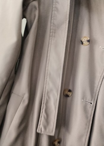 Bej Uzun Kadın Trençkot Kemerli - Görsel 6