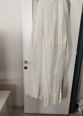 Bohem İşlemeli Beyaz Tül Perde - Görsel 2