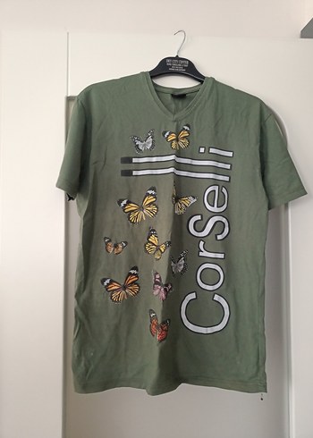 Yeşil Baskılı Erkek Tişört - Görsel 7