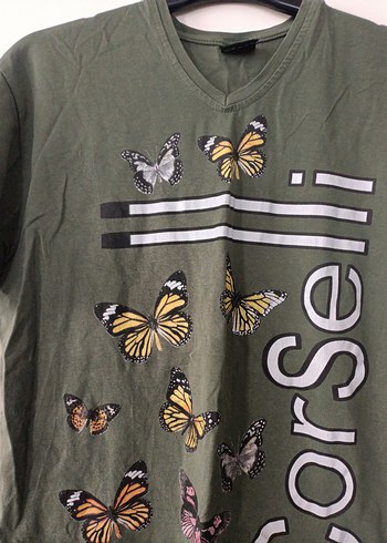 Yeşil Baskılı Erkek Tişört - Görsel 8