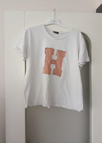 Brooksfield Beyaz Oversize Pamuklu Mini Tişört