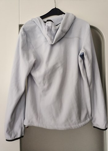 Gri Kapüşonlu Kadın Spor Ceket - Görsel 13