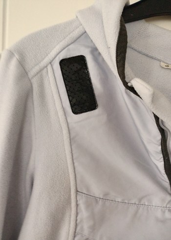 Gri Kapüşonlu Kadın Spor Ceket - Görsel 5