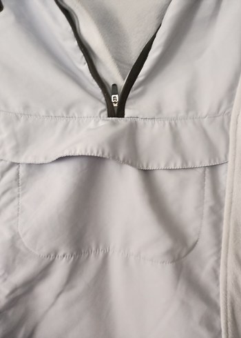 Gri Kapüşonlu Kadın Spor Ceket - Görsel 7